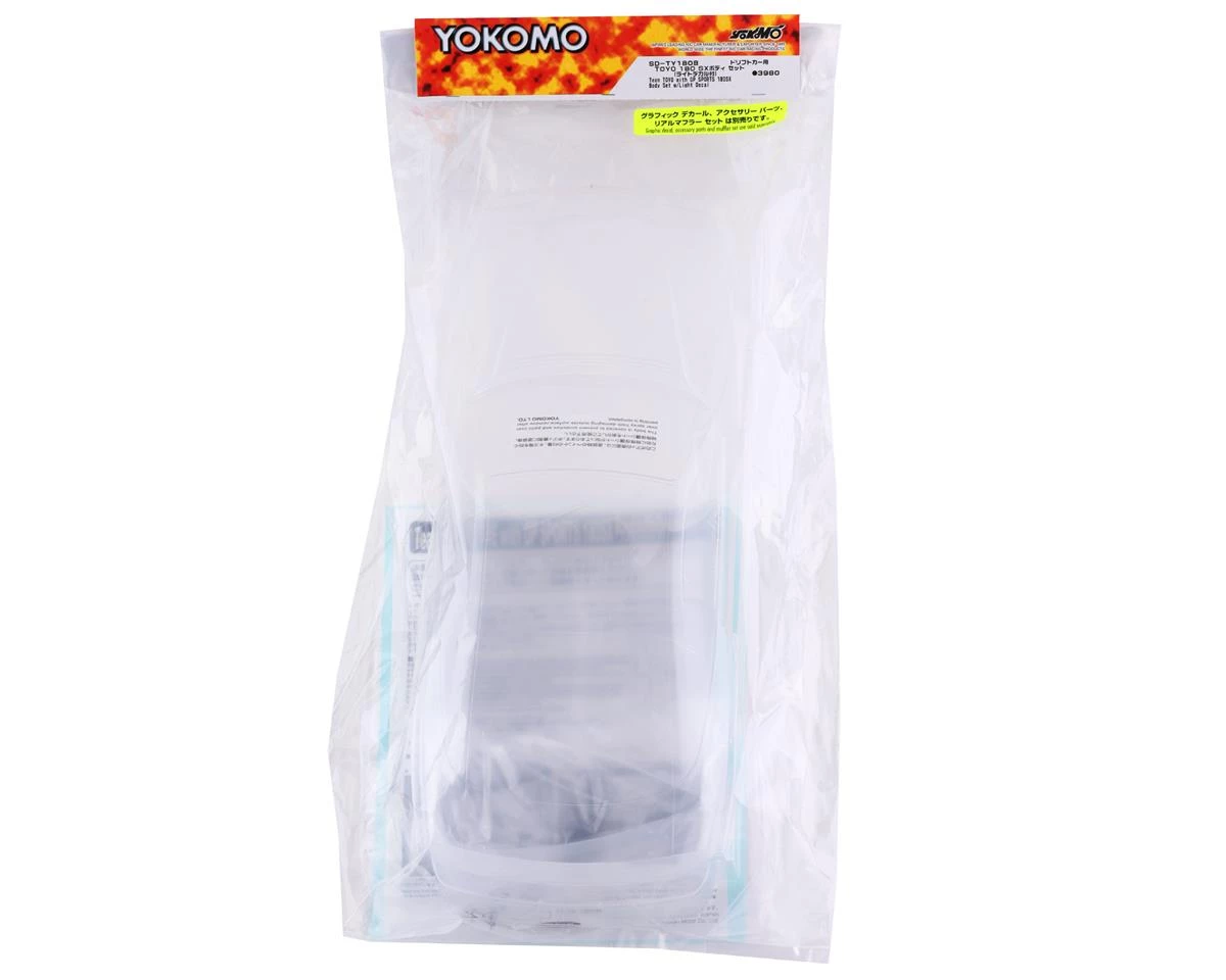 Yokomo Team TOYO Tires Drift GP Sports 180SX 1/10 Drift Body Set (Clear) 4 Yokomo Team TOYO Tires Drift GP Sports 180SX 1/10 Drift Body Set (Clear) - Image 4