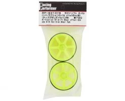 Yokomo 12mm Hex Racing Performer High Traction RWD Drift Wheels (Yellow) (2) (6mm Offset) -Yokomo Store yokrp 6313y6a 2