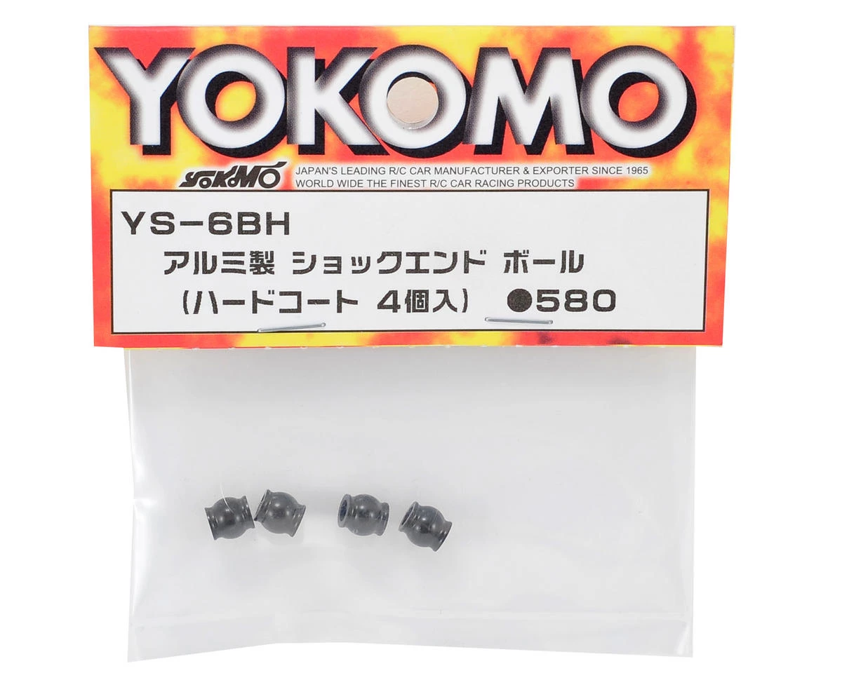 Yokomo Aluminum Hard Coated Shock End Ball (4) 2 Yokomo Aluminum Hard Coated Shock End Ball (4) - Image 2
