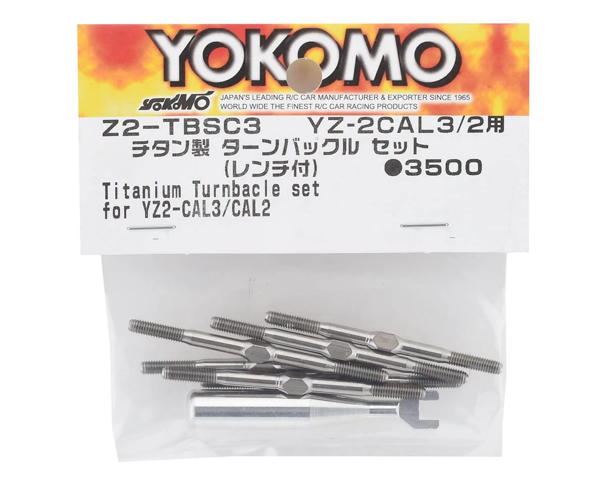 Yokomo YZ-2 CA L3/L2 Titanium Turnbuckle Set (6) 2 Yokomo YZ-2 CA L3/L2 Titanium Turnbuckle Set (6) - Image 2