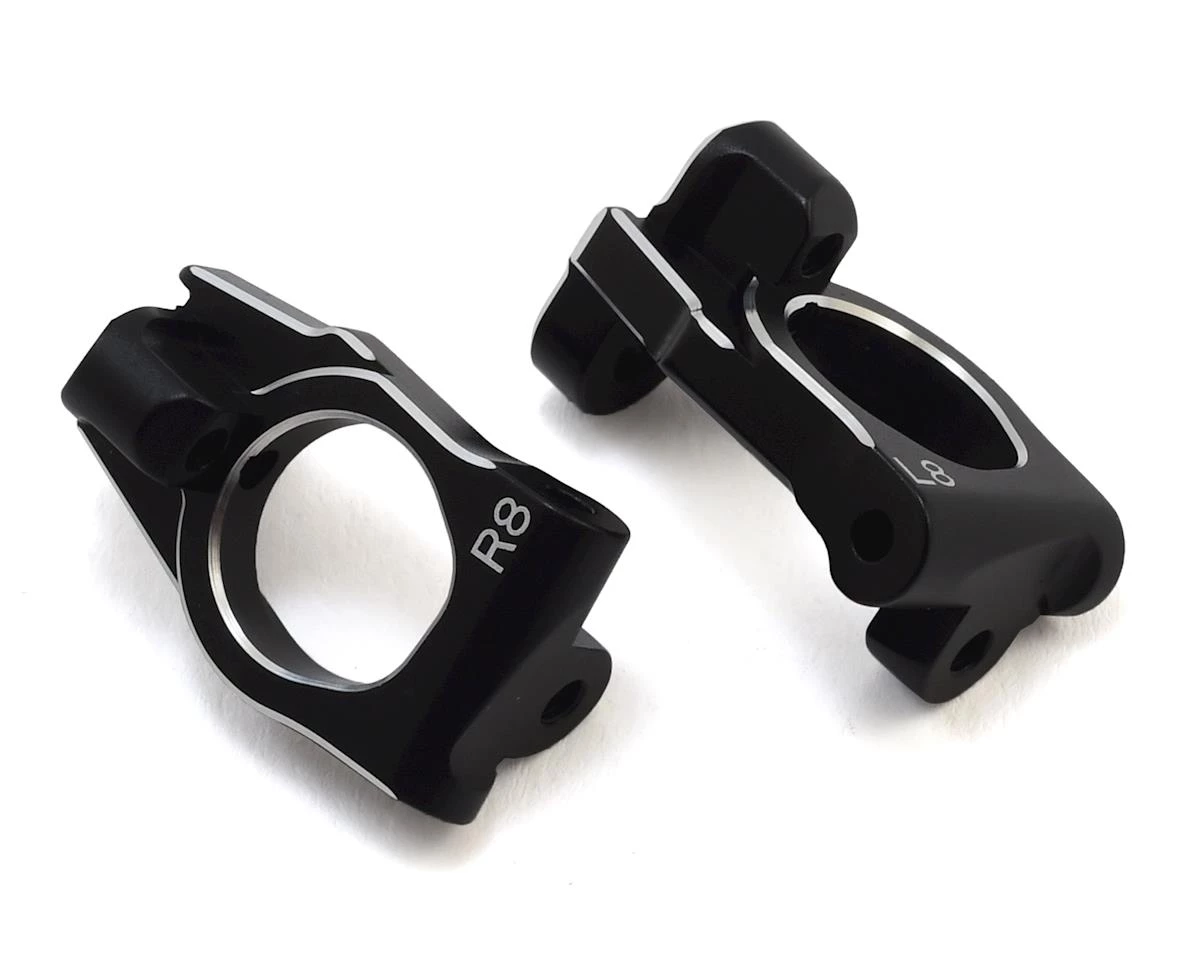 Yokomo YZ-4 SF Aluminum Front Steering Hub Carrier (Black) (2) (8°) 1 Yokomo YZ-4 SF Aluminum Front Steering Hub Carrier (Black) (2) (8°)