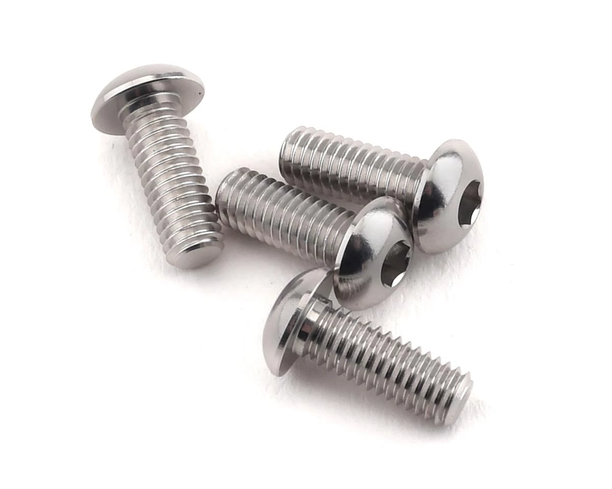 Yokomo 3x8mm Aluminum BD9 Button Head Hex Screw (4) 1 Yokomo 3x8mm Aluminum BD9 Button Head Hex Screw (4)