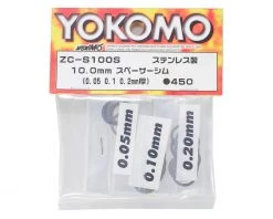 Yokomo 10mm Stainless Steel Shim Kit (30) -Yokomo Store yokzc s100sa 2